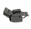 Polohovací křeslo, šedá, látka vintage, TV-4092 GREY3