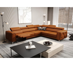 NAROŻNIK SKÓRZANY Z FUNKCJĄ RELAX ORION I 325x255 CM - Skóry naturalne - Wybierz swój kolor