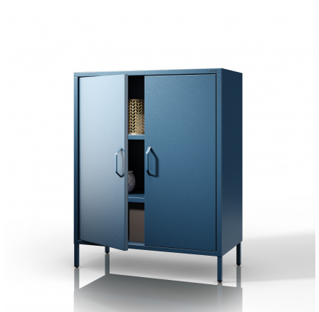 VITO polcos szekrény, 800 x 1015 x 400 mm, Modern: sötétkék