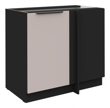 Dolní skřínka ARONA - 105 ND 1F BB, Černá mat/Kašmír