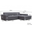 Rohová sedací souprava MISTRAL, Malmo 37, Pravá