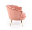 AMORINITO fotel, világos rózsaszín/arany