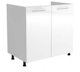 Konyhai alsó szekrény VENTO DK-80/82, Fehér/Fényes Fehér