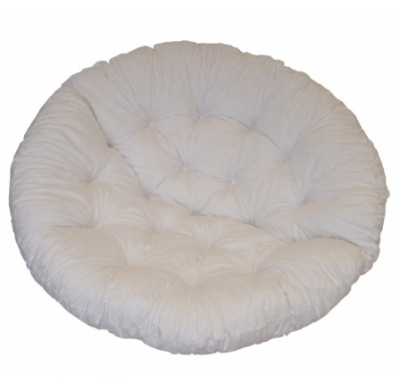 Polstr na křeslo papasan 110 cm bílý