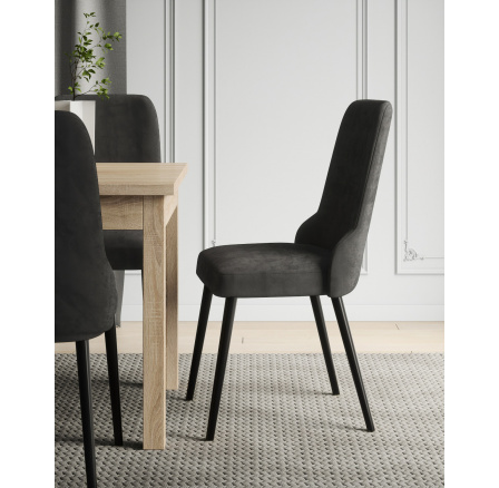 Kárpitozott szék RODOS 83 Fekete