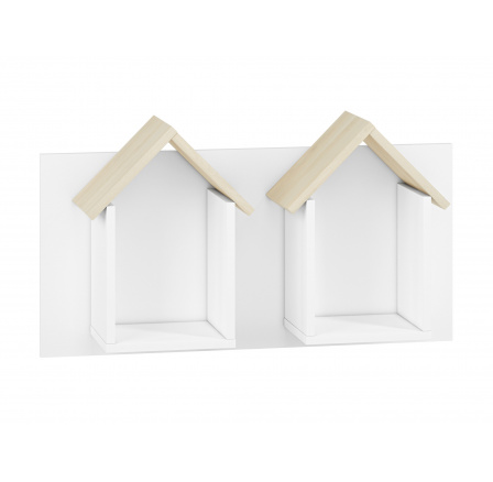 Elmo 17 biały/buk fjord - półka