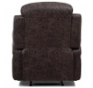 Polohovací křeslo, hnědá, látka, TV-4086 BR