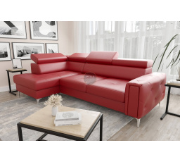 NAROŻNIK Z FUNKCJĄ SPANIA ORION 165X255 SKÓRA NATURALNA - Skóry naturalne - Wybierz swój kolor , lewa