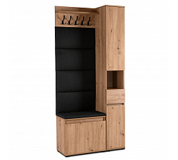 Zestaw do Przedpokoju VENORNA 90 cm Dąb Artisan/Grafit