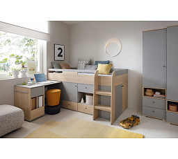 Gyerekágy ORO - OR8, Keksz Tölgy/Szürke