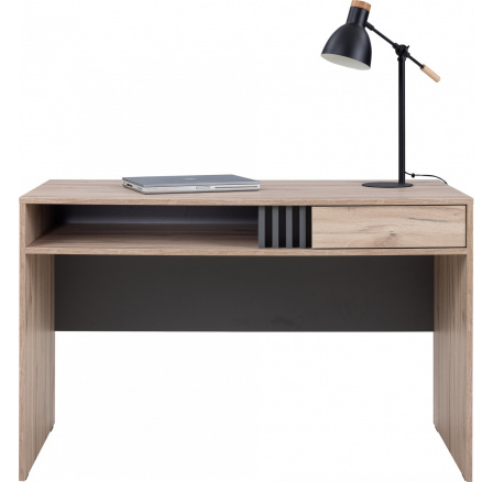 ALLMO AL-9 íróasztal, Világos Estana Tölgy/Antracit