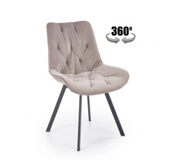 Forgó étkezőszék K519, Bézs/Fekete