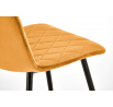 Étkezőszék K525 VELVET, Mustársárga/Fekete
