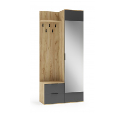 Előszobafal CORAL, arany tölgy / antracit