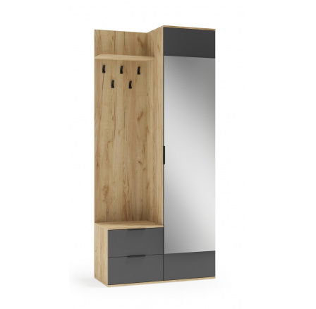 Előszobafal CORAL, arany tölgy / antracit