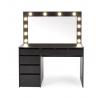 HOLLYWOOD XL Fekete Fésülködőasztal