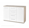 LIMA KM-4 komód, sonoma tölgy/fehér