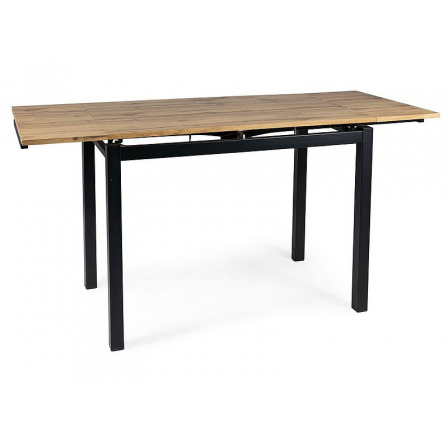 STÓŁ GD017 DĽB ARTISAN/CZARNY MAT 110(170)x74