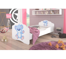 Ágy matraccal CASIMO BLUE BEAR 160x80 Fehér