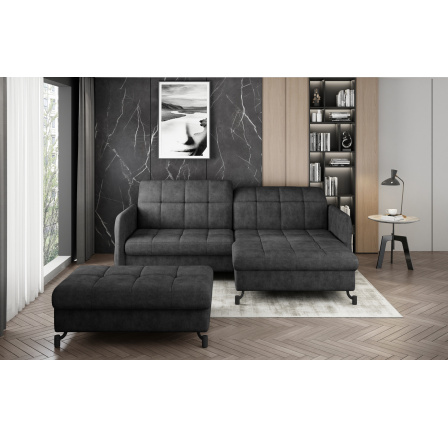 Narożnik Lorelle + Pouf Dora 96 110x200 Right 1