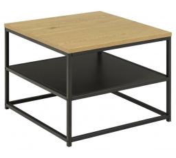 Gila négyzet alakú dohányzóasztal, természetes