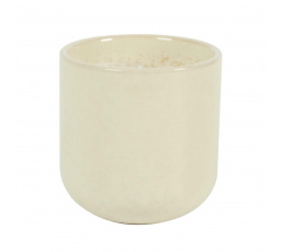 Glaze S gyertya fehér kerámiában