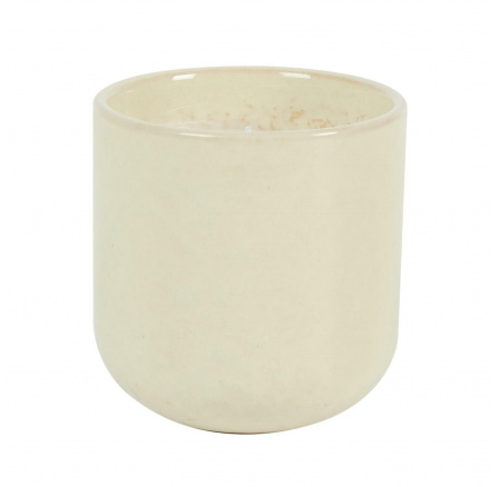 Glaze S gyertya fehér kerámiában