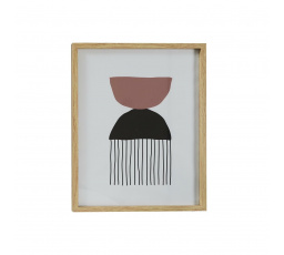 Art-deco kép 60x45cm fa keretben