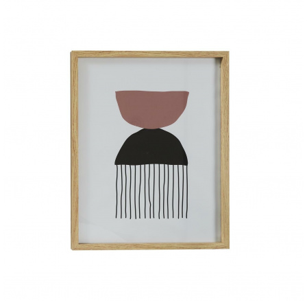 Art-deco kép 60x45cm fa keretben