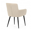 Jídelní židle, béžová, látka, DCH-P3146 CRM2