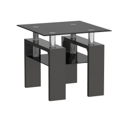 Fekete dohányzóasztal A08-2-mini-H-55