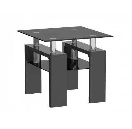 Fekete dohányzóasztal A08-2-mini-H-55