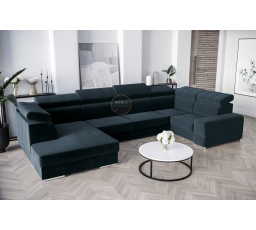 NAROŻNIK ROYAL MAX I 210x375x185 - prawa , Odcienie zieleni