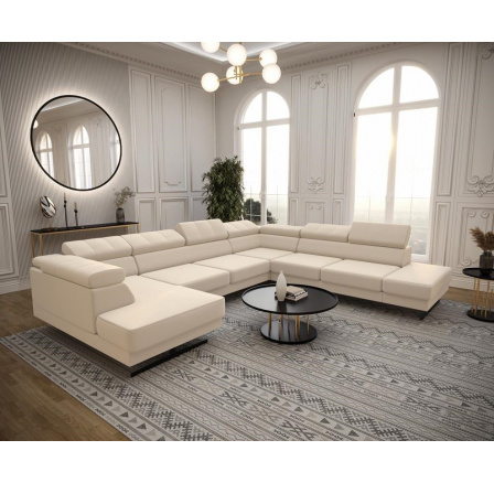 NAROŻNIK EMPORIO MAX II 300X350X180 - prawa , Odcienie beżu NAROŻNIK EMPORIO MAX II 300X350X180 - prawa , Odcienie beżu