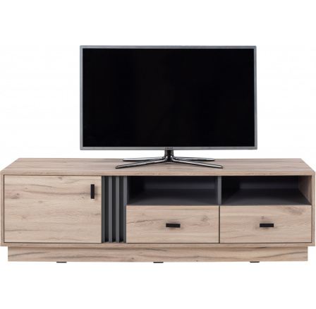 TV komód ALLMO AL-6, Világos Estana Tölgy/Antracit