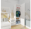 Šatní skříň MALVÍNA 50, Bílá