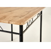 FAUST 3 szett asztal + 4 szék természetes tölgy / fekete