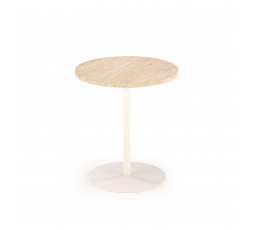 TRAVERSO S konferencia asztal, Travertin/Fehér