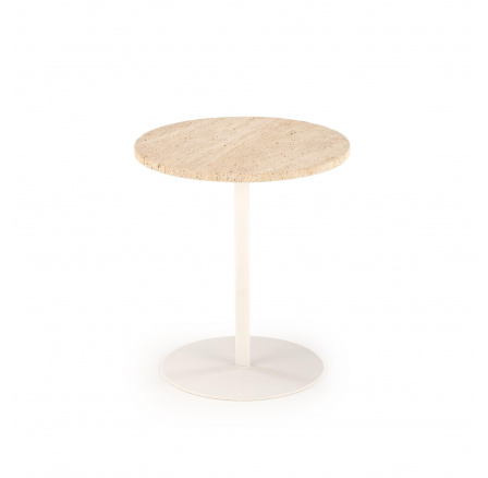 TRAVERSO S konferencia asztal, Travertin/Fehér