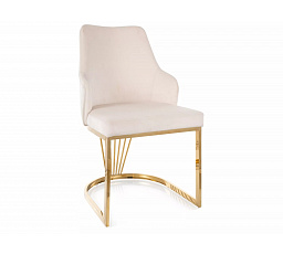 Étkezőszék ALURE VELVET, Világos Bézs Bluvel 22/Arany