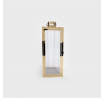 Lantern TONDO gold with striped glass 18x18x50 cm 705120