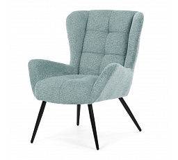 Křeslo ušák, modrá, látka, AK-H9206 BLUE2