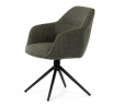Jídelní židle, zelená, látka, HC-536 GRN2