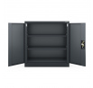 BEATA acél irodai szekrény, 900 x 930 x 400 mm, antracit