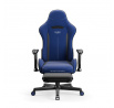 Sötétkék szövet gamer szék Starter