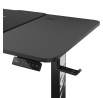 140 cm-es, állítható magasságú X-TENSIO fekete játékasztal