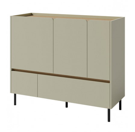 LUCA LC 8 komód, Eukaliptusz/Baltic Dune Tölgy