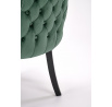Étkezőszék ALDA VELVET, Sötétzöld/Fekete