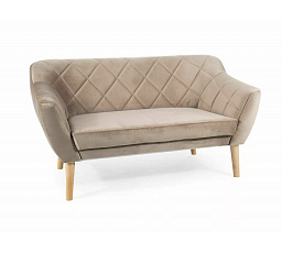 KANAPÉ KARO 2 VELVET, Bézs Bluvel 40/Bükk