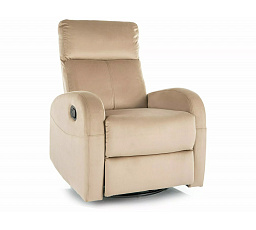 OLIMP VELVET forgatható fekvőfotel, Bézs Bluvel 28